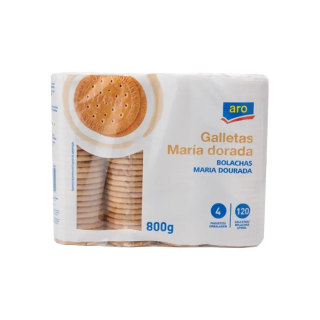 [AMB-GALARO-MARIA DORADA 800G] ARO Galletas María dorada 800 g